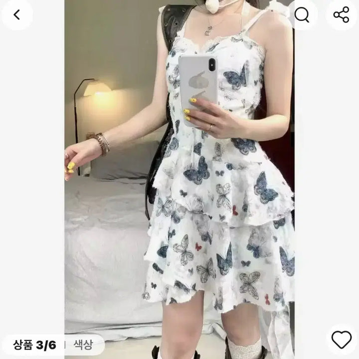 [SOLD OUT] 백예린 컨셉 졸사 나비 쉬폰 원피스