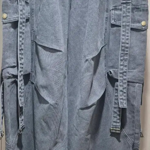 [SOLD OUT] 그레이 와이드 카고 데님 팬츠 남녀공용 새상품