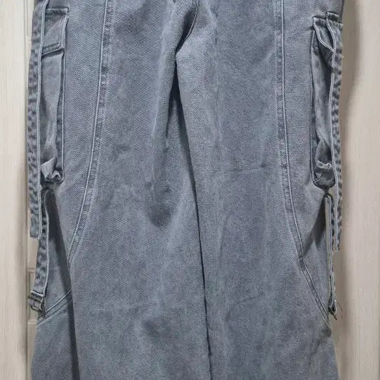 [SOLD OUT] 그레이 와이드 카고 데님 팬츠 남녀공용 새상품