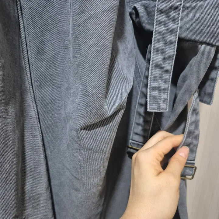 [SOLD OUT] 그레이 와이드 카고 데님 팬츠 남녀공용 새상품