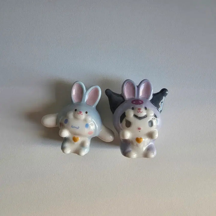 [BUNJANG] Sanrio Lucky Rabbit Porcelain Figure Bundle / 일괄) 산리오 복을 부르는 토끼 도자기 피규어