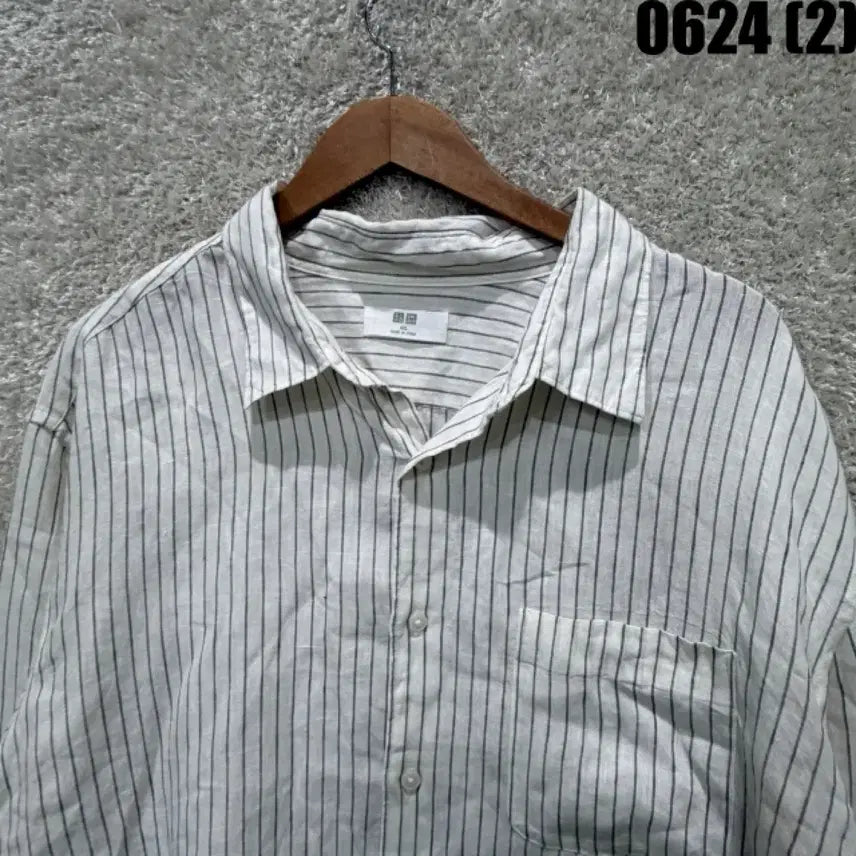[SOLD OUT] 유니클로 스트라이프 셔츠 xxxxl