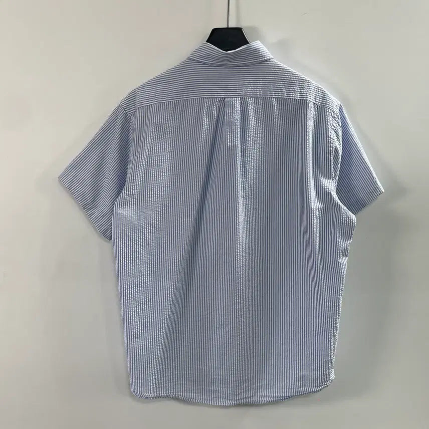 [SOLD OUT] 폴로 시어서커 스트라이프 반팔 셔츠 (on.1019)