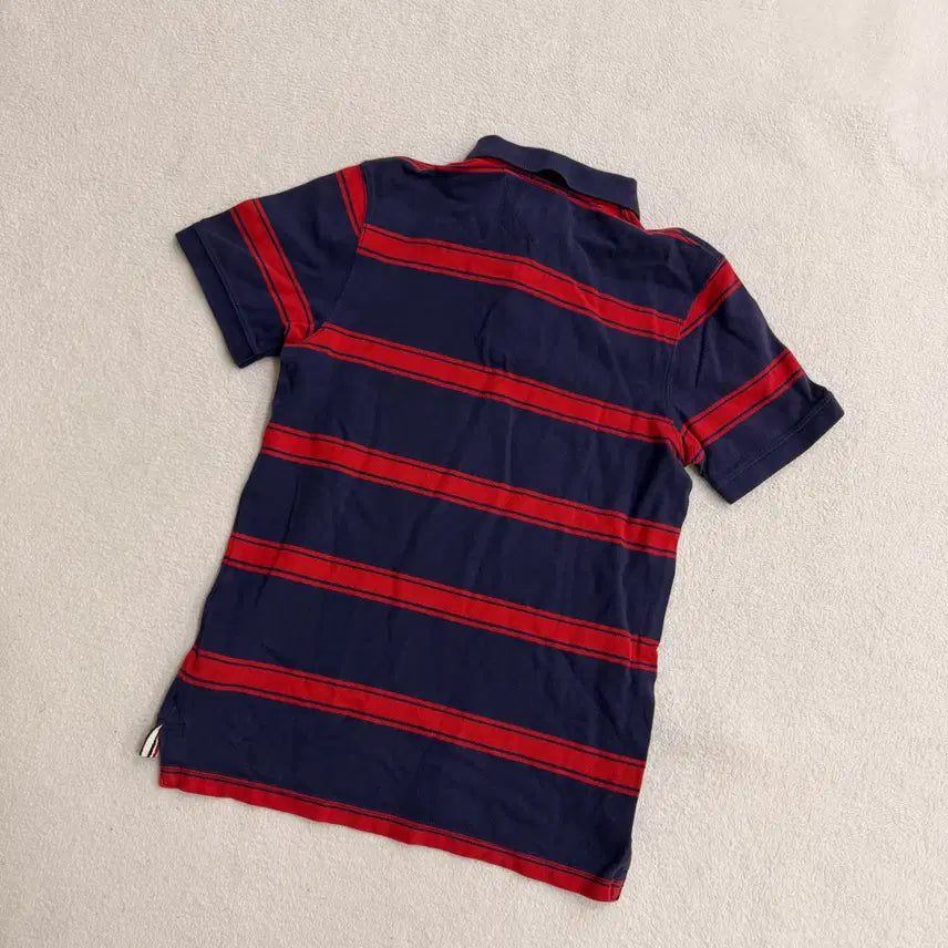 [SOLD OUT] S 타미힐피거 스트라이프 반팔 카라티 0622T1