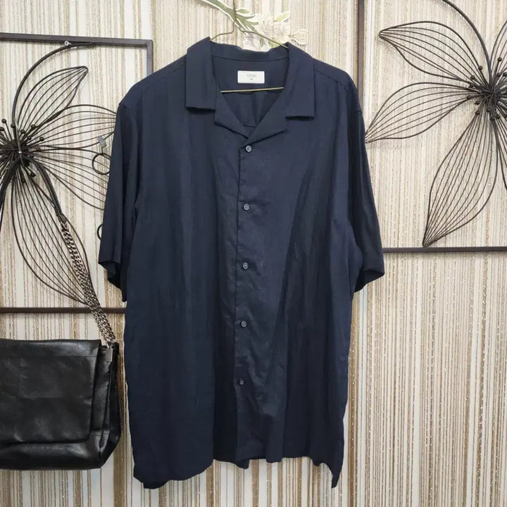 [SOLD OUT] 탑텐  100사이즈  린넨 셔츠 네이비색상