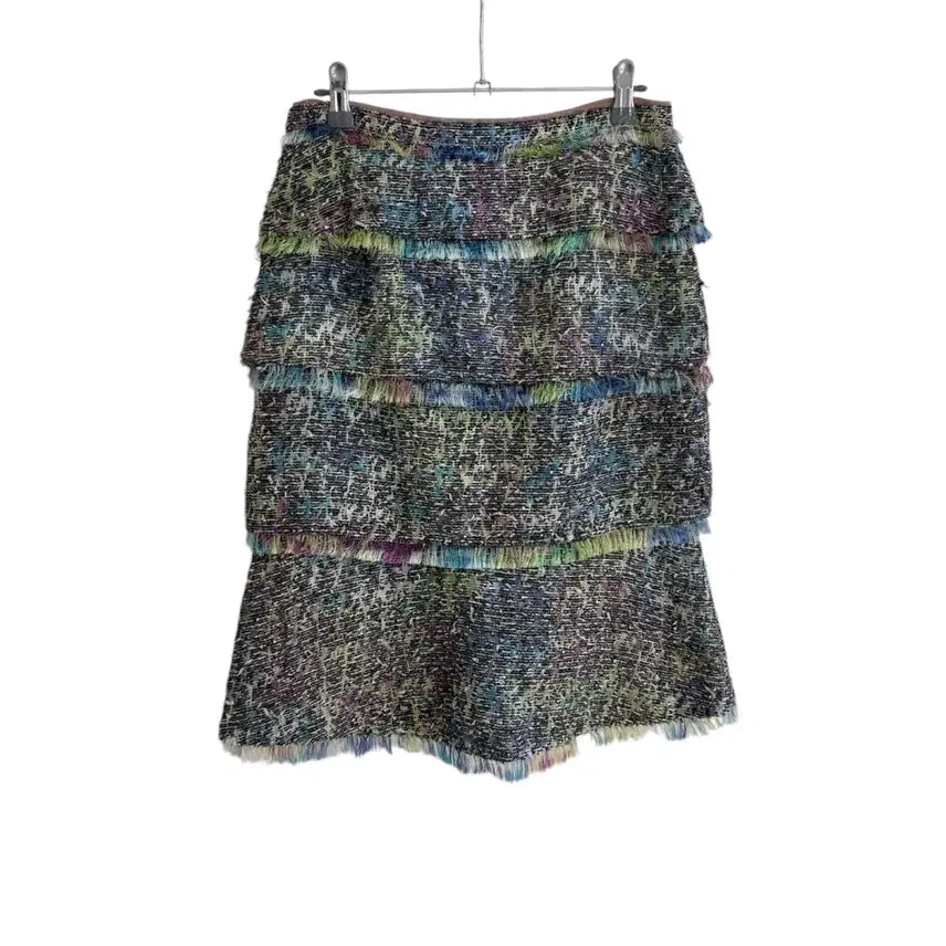 [SOLD OUT] 랑방 트위드 멀티컬러 레이어드 스커트