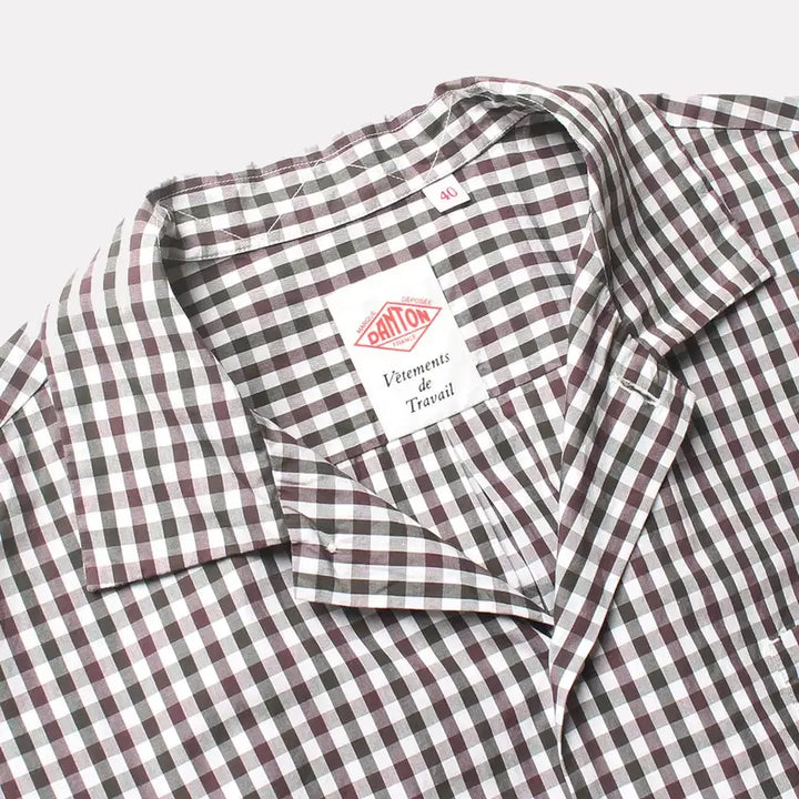 [SOLD OUT] 단톤 체크 하프셔츠_2804