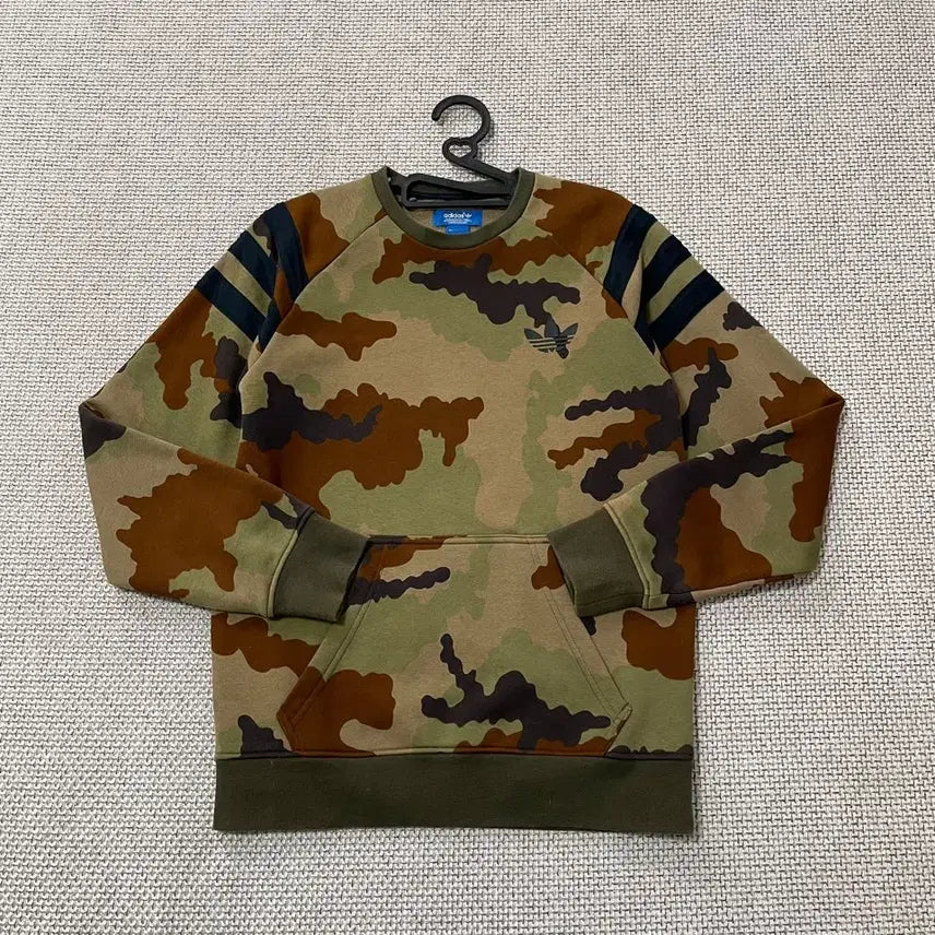 [SOLD OUT] S 아디다스 카모 기모 라운드 맨투맨 B.7080