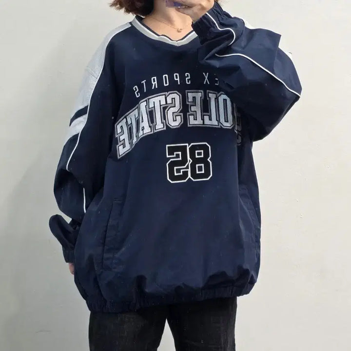 [SOLD OUT] [프립]XXL/HDEX 스월 스테이트 85 웜업 풀오버 네이비