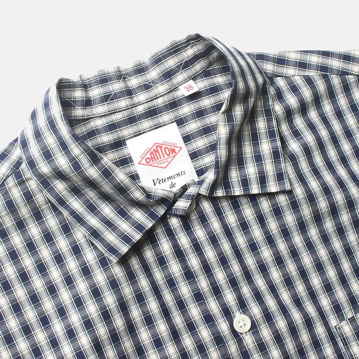 [SOLD OUT] 단톤 체크 하프셔츠_2803