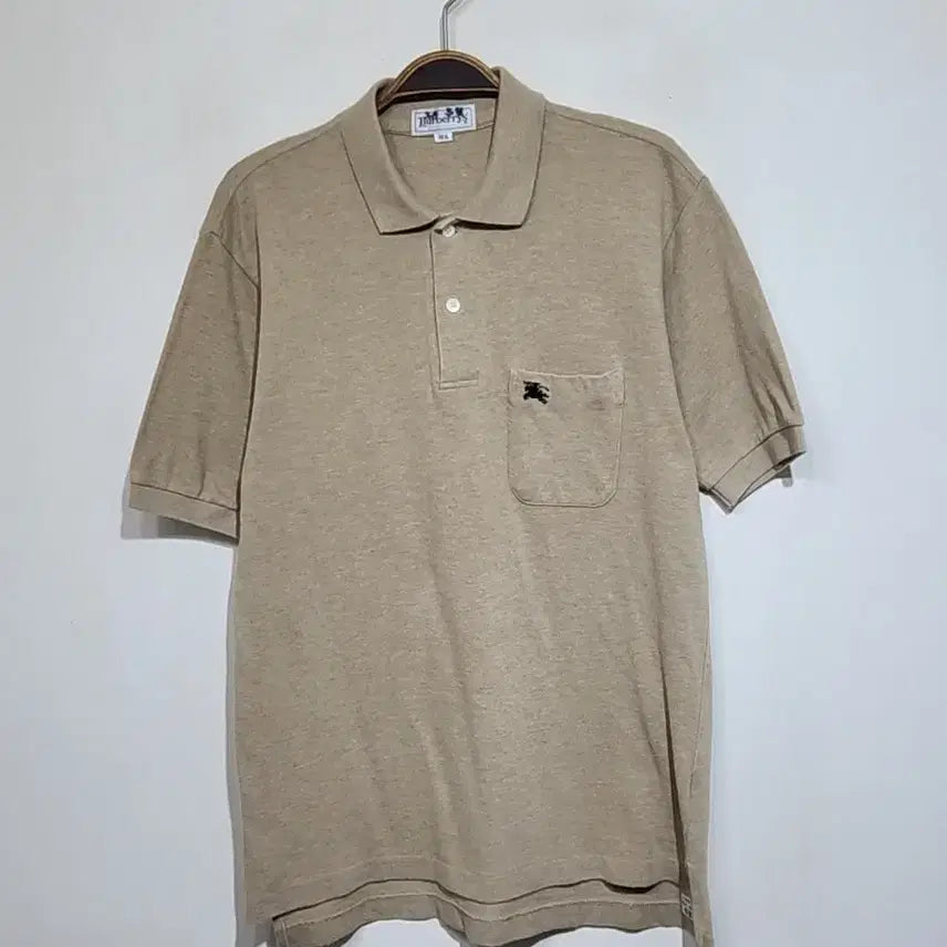[SOLD OUT] (M) 버버리 반팔 카라티 포켓 로고 PK 폴로 티셔츠 일본판