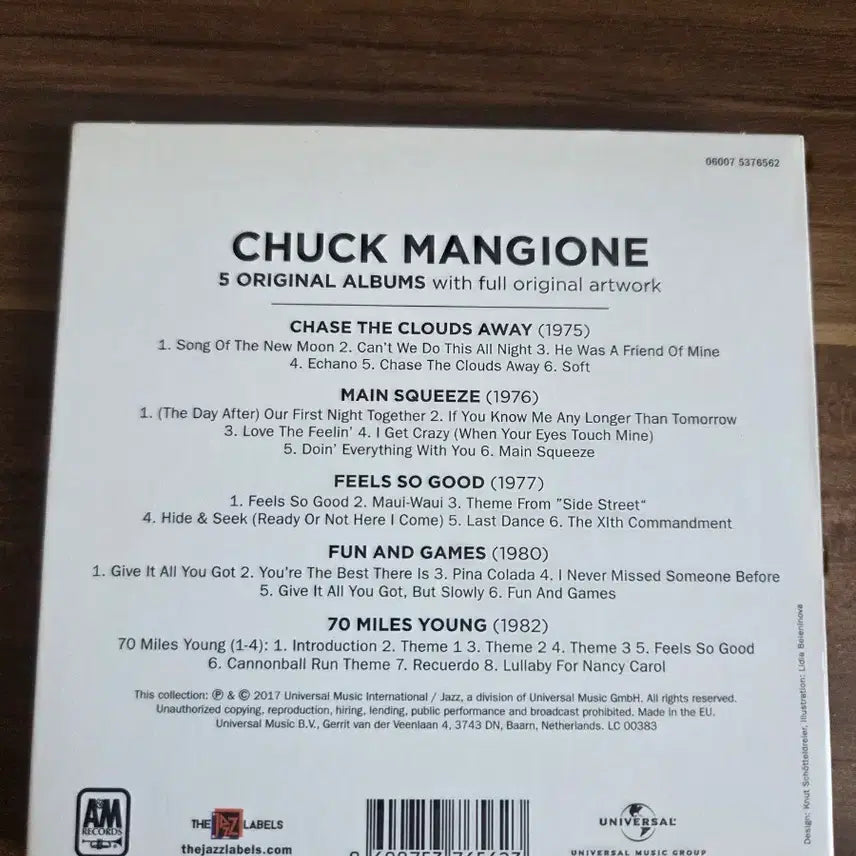 [BUNJANG] Chuck Mansion 5 Original Album CD Box Set / 척 맨지온 5 오리지널 앨범 CD 박스셋