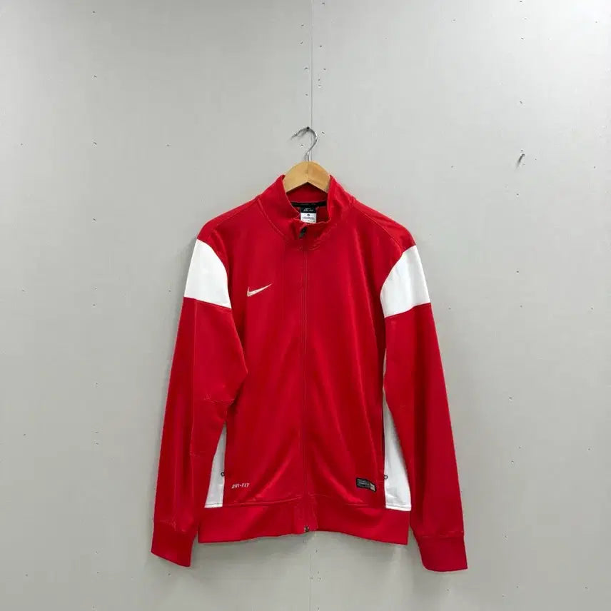[SOLD OUT] 남성 100 M / 나이키 드라이핏 져지 집업 레드 화이트