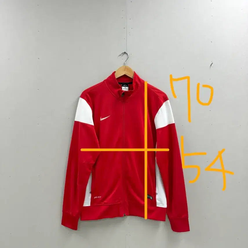[SOLD OUT] 남성 100 M / 나이키 드라이핏 져지 집업 레드 화이트