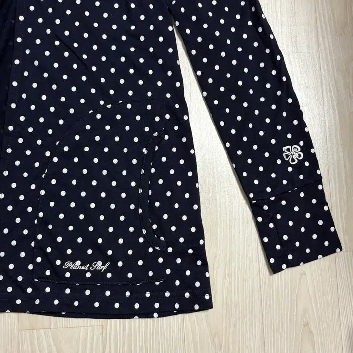 [SOLD OUT] 빈티지 레이어드 후드 도트 포켓 주머니 가디건 후드집업