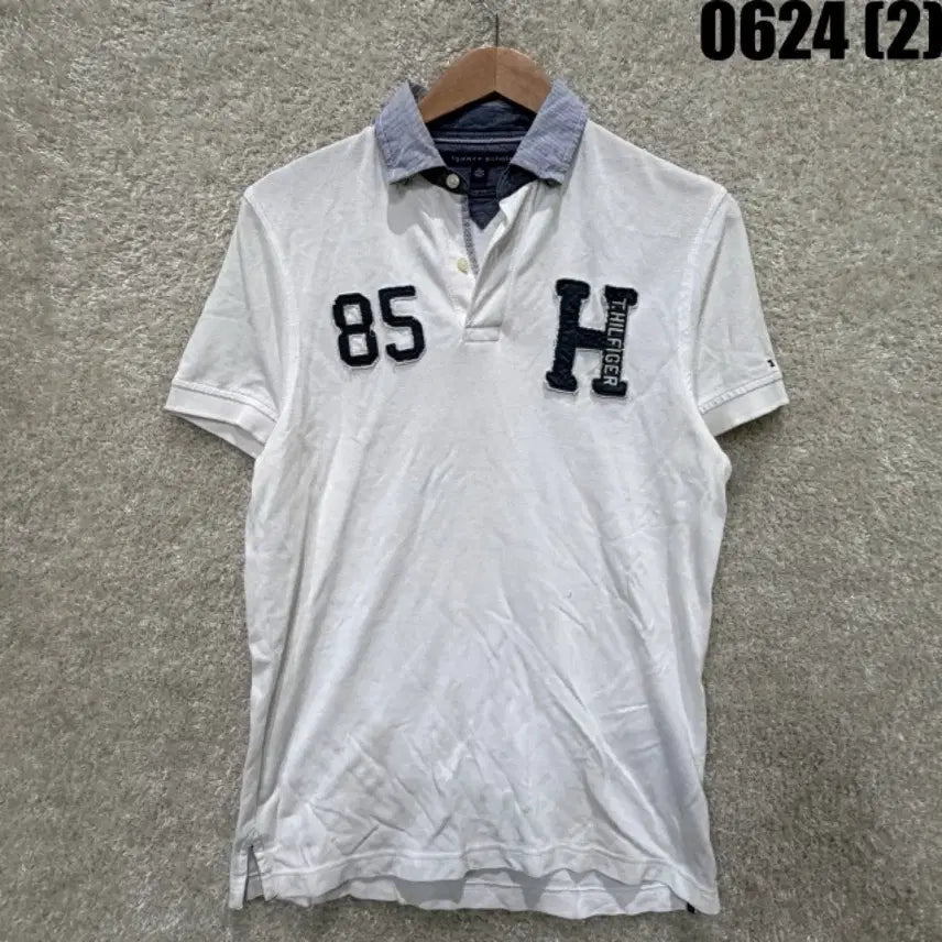 [SOLD OUT] 타미힐피거 반팔 카라티 85 H 로고 xs