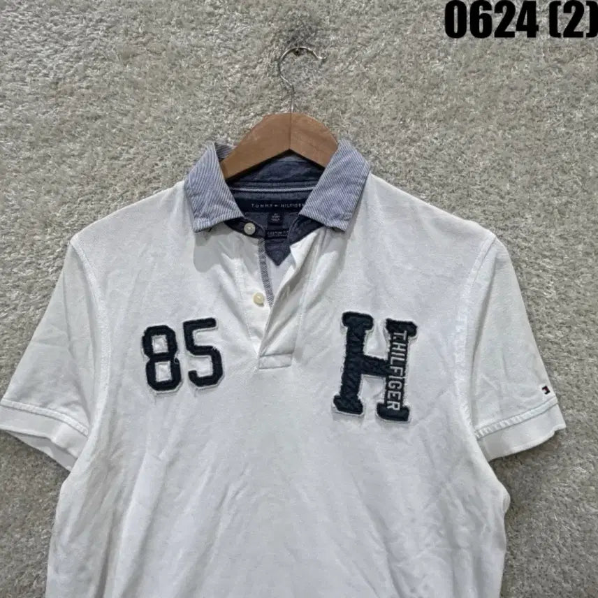 [SOLD OUT] 타미힐피거 반팔 카라티 85 H 로고 xs