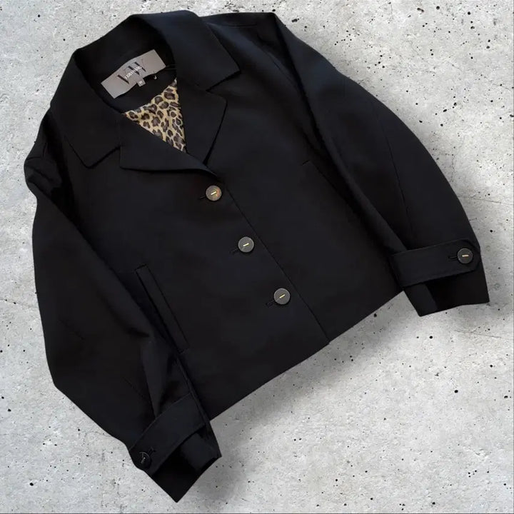 [SOLD OUT] [88] 베라왕 자켓 블랙 레오파트 안감