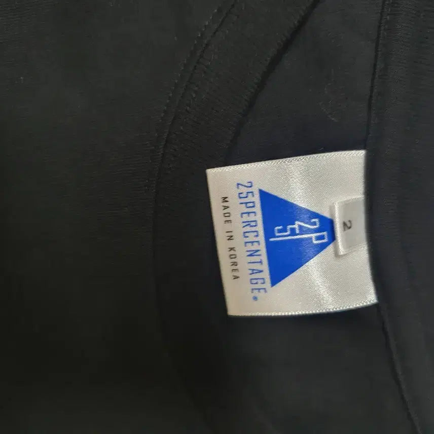 [SOLD OUT] 25PERCENTAGE 블랙 A급 반팔티  105