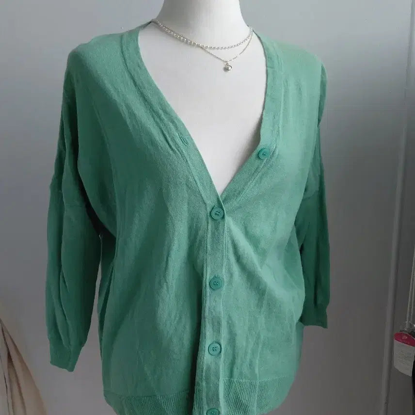 [SOLD OUT] [일본빈티지] 민트색 가디건