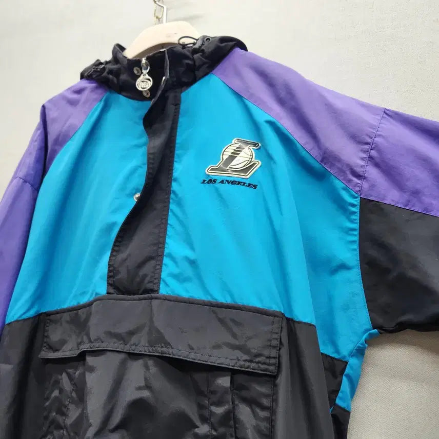 [SOLD OUT] NBA 레이커스 올드스쿨 아노락 바람막이 S(L)