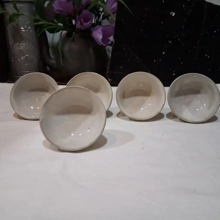 [BUNJANG] Buncheong Tea Cups Set of 5 / 작가작품 분인차잔 40cc 5점 일괄