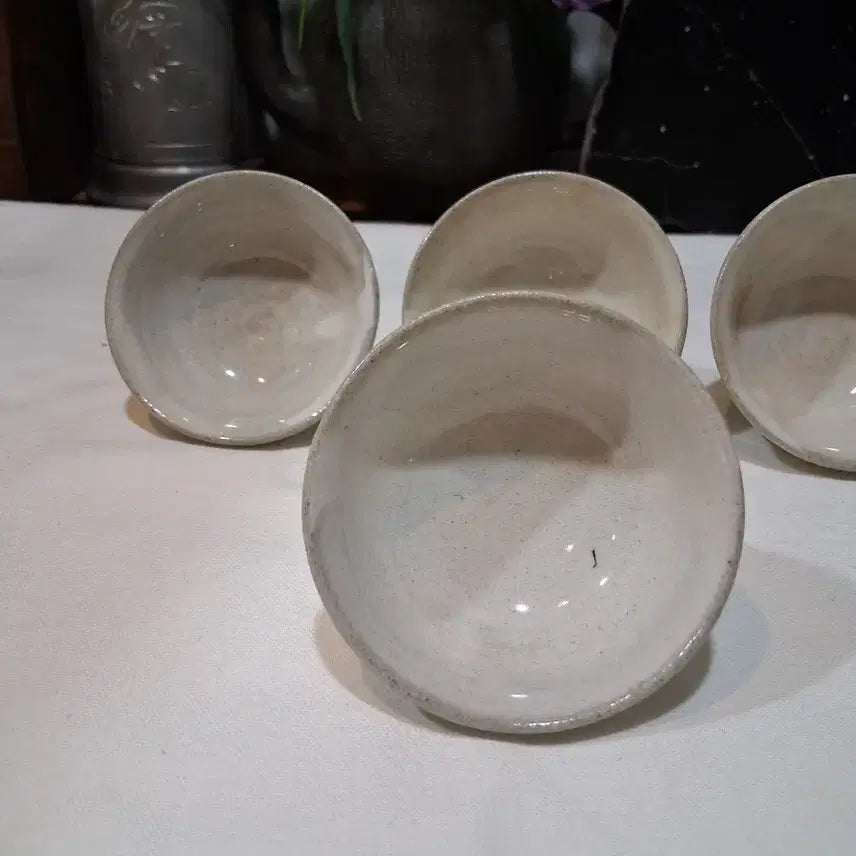 [BUNJANG] Buncheong Tea Cups Set of 5 / 작가작품 분인차잔 40cc 5점 일괄