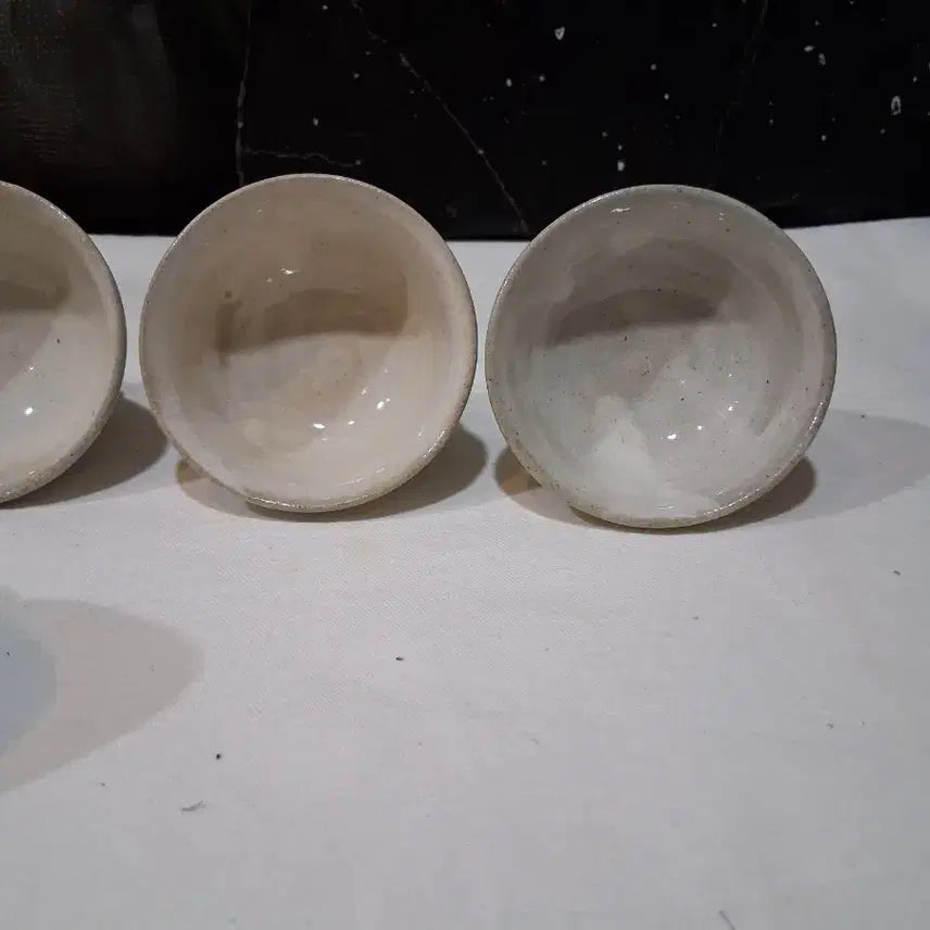 [BUNJANG] Buncheong Tea Cups Set of 5 / 작가작품 분인차잔 40cc 5점 일괄