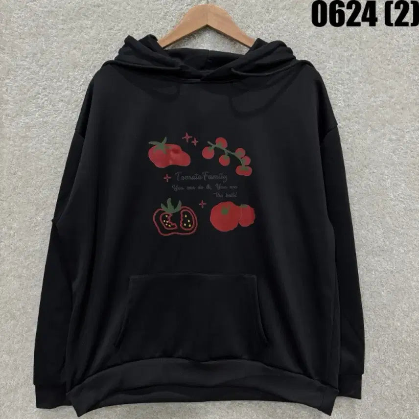 [SOLD OUT] 블랙 토마토 패밀리 후드티 xl