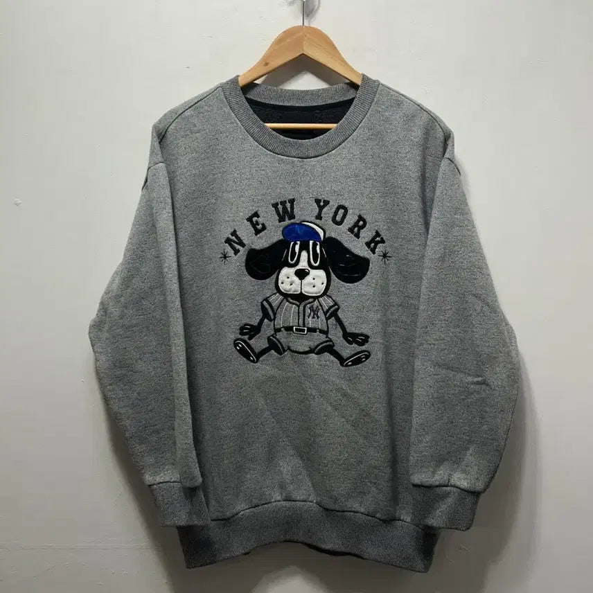 [SOLD OUT] 뉴욕 양키스 강아지 맨투맨 그레이 S