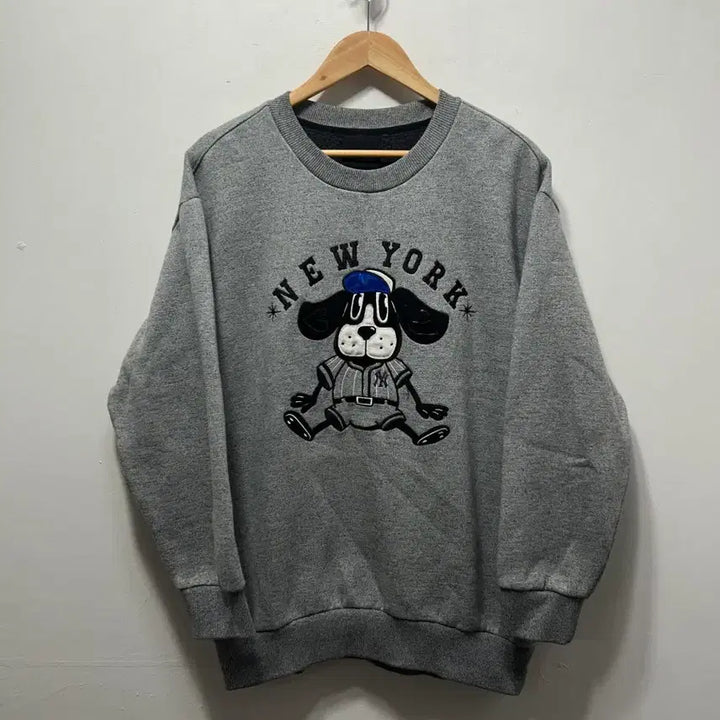 [SOLD OUT] 뉴욕 양키스 강아지 맨투맨 그레이 S