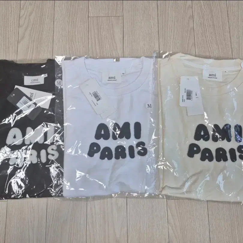 [SOLD OUT] 아미파라스 반팔티 블랙/화이트/아이보리