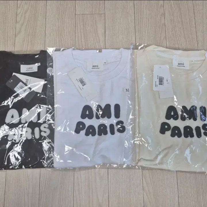 [SOLD OUT] 아미파라스 반팔티 블랙/화이트/아이보리