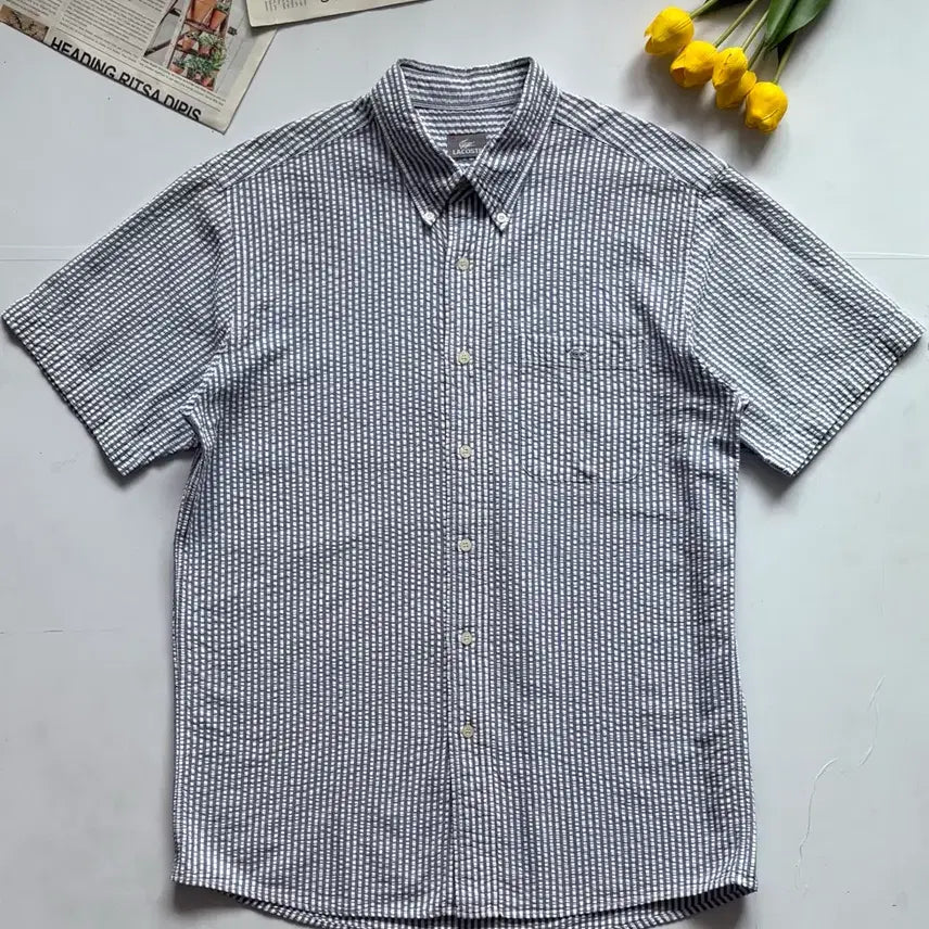 [SOLD OUT] Lacoste 라코스테 시어서커 스트라이프 셔츠