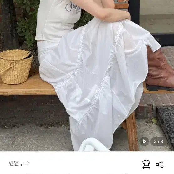 [SOLD OUT] 랭앤루 SHUUSHUU Ruffled Long Skirt(슈슈)_M