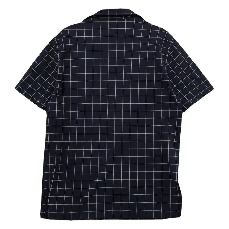 [SOLD OUT] 유니클로 체크 네이비 반팔 셔츠 L