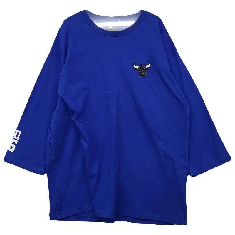 [BUNJANG] EnvyA Blue Chicago Bulls 7-Sleeve T-Shirt XL / 엔비에이 블루 시카고 불스 7부 긴팔티 XL