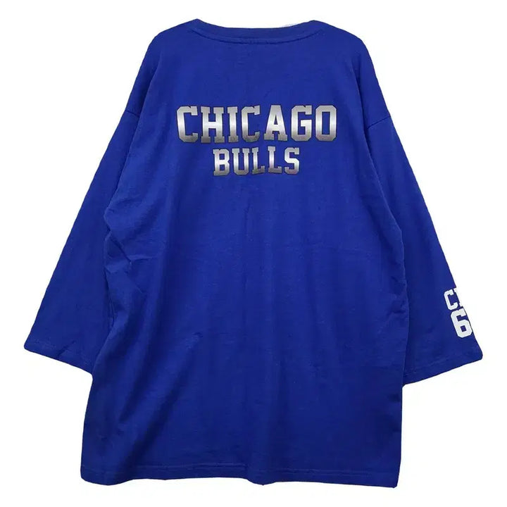 [BUNJANG] EnvyA Blue Chicago Bulls 7-Sleeve T-Shirt XL / 엔비에이 블루 시카고 불스 7부 긴팔티 XL