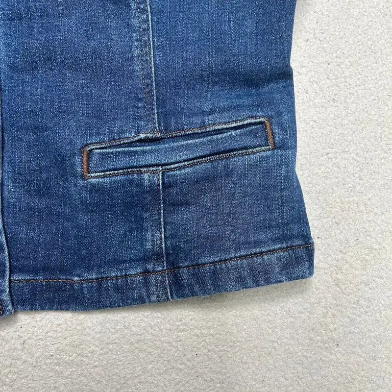 [SOLD OUT] DEREK LAM 크로스비 데님 버튼업 뷔스티에 95