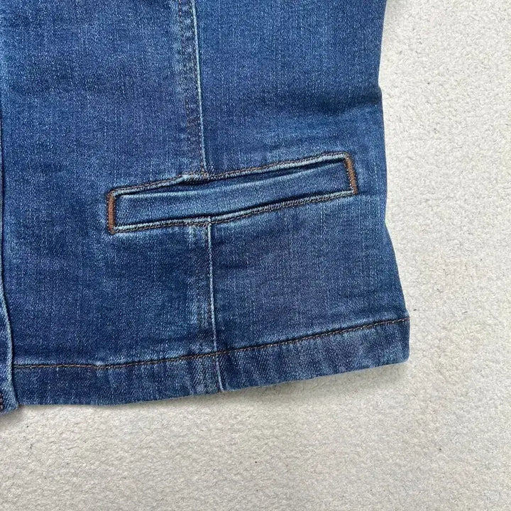[SOLD OUT] DEREK LAM 크로스비 데님 버튼업 뷔스티에 95