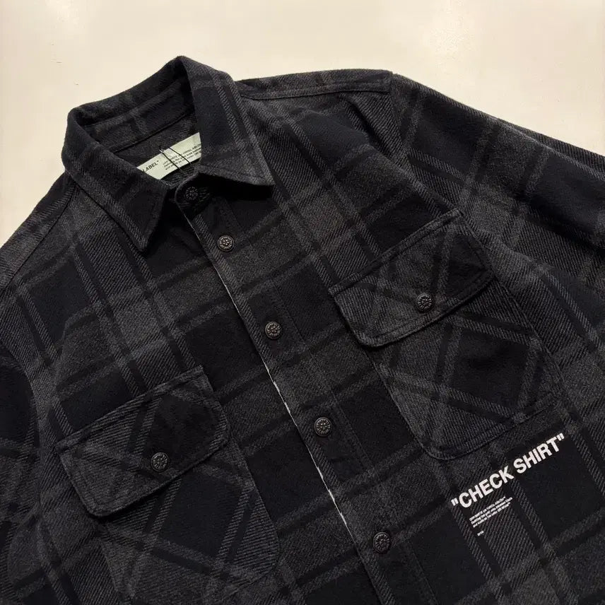 [SOLD OUT] [S] 18FW 오프화이트 플란넬 수입택 체크 셔츠