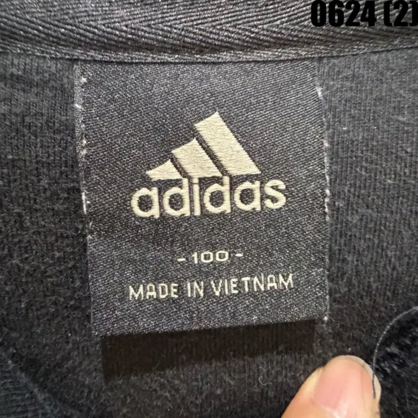 [BUNJANG] Adidas Logo Hoodie Black L / 아디다스 로고 후드티 블랙 L