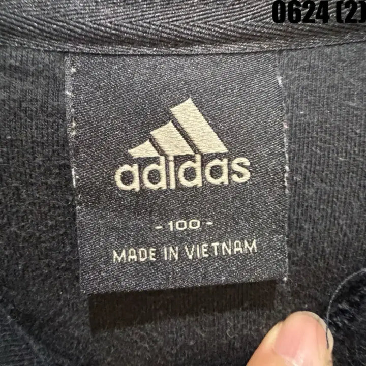[BUNJANG] Adidas Logo Hoodie Black L / 아디다스 로고 후드티 블랙 L