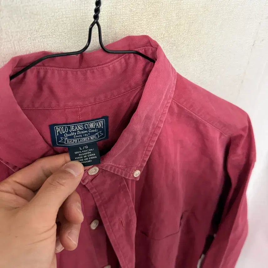 [BUNJANG] Polo Ralph Lauren Red Button-Down Shirt / 폴로 셔츠