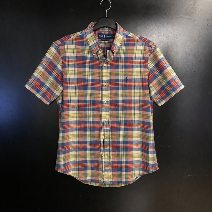 [BUNJANG] Polo Ralph Lauren Custom Fit Short Sleeve Check Shirt / 폴로랄프로렌 커스텀핏 반팔 체크셔츠