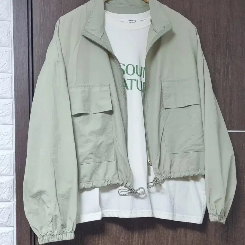 [BUNJANG] Cropped Khaki Outerwear / 이쁜 카키색 겉옷