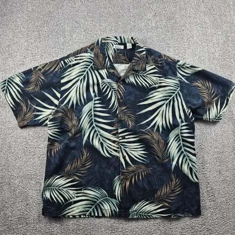[BUNJANG] Boca Classics Hawaiian Short Sleeve Shirt XL Leaf Hawaiian / 보카 클래식 하와이안 반팔 셔츠 ( XL ) / 12691