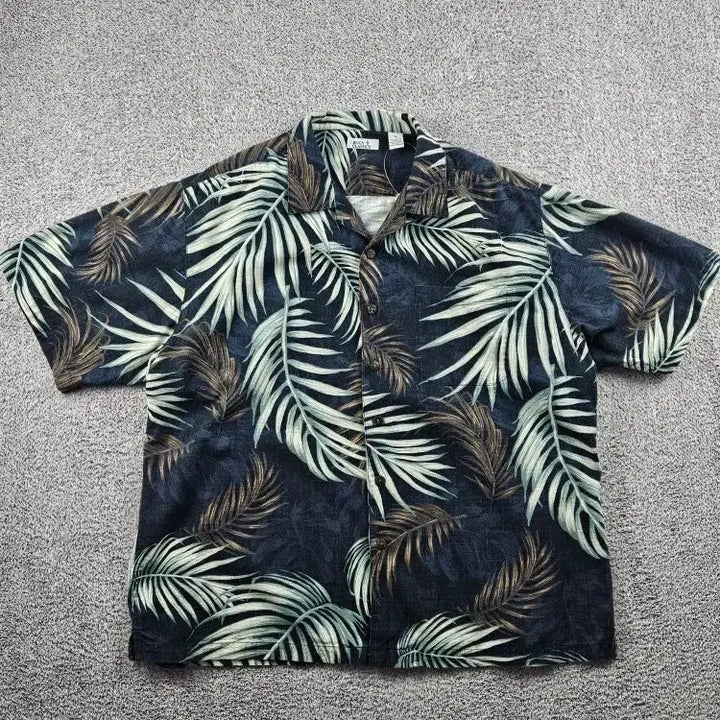 [BUNJANG] Boca Classics Hawaiian Short Sleeve Shirt XL Leaf Hawaiian / 보카 클래식 하와이안 반팔 셔츠 ( XL ) / 12691