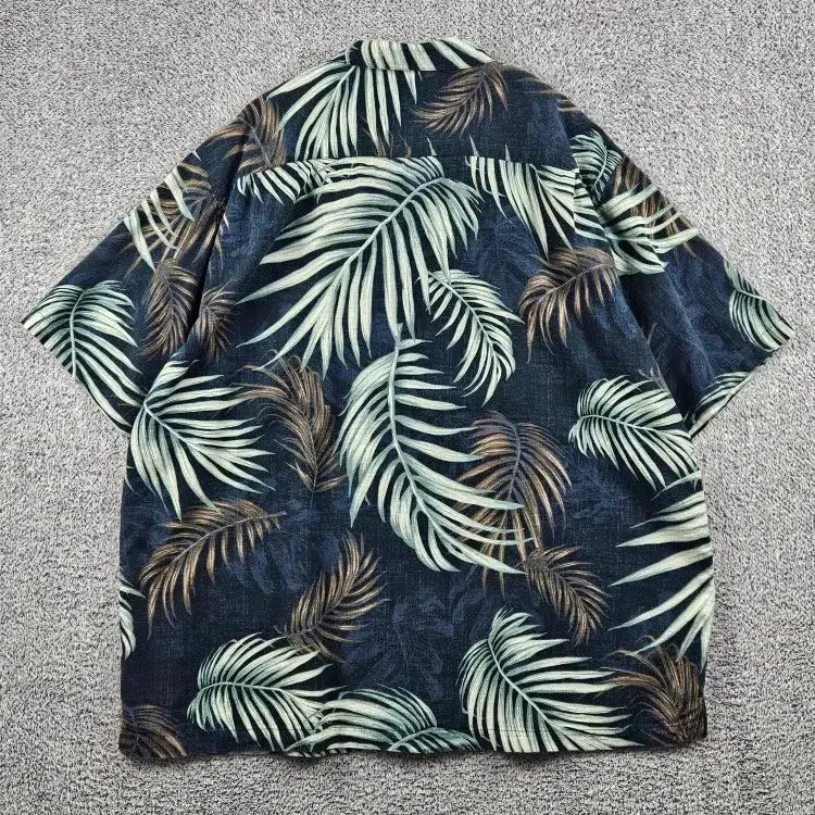 [BUNJANG] Boca Classics Hawaiian Short Sleeve Shirt XL Leaf Hawaiian / 보카 클래식 하와이안 반팔 셔츠 ( XL ) / 12691