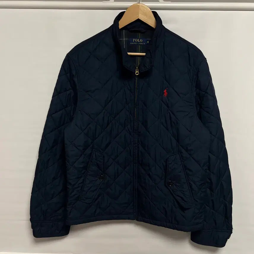 [BUNJANG] Polo Ralph Lauren Barracuda Quilted Jacket Navy M / [정품/M] 폴로 랄프로렌 바라쿠다 퀼팅 네이비 자켓 잠바